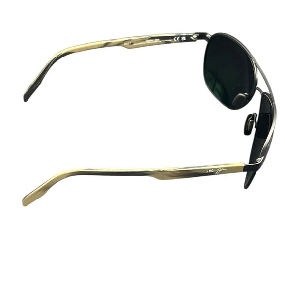 Maui Jim Castles Polarized Aviator Sunglasses MJ0728S-001 NIB - Picture 8 of 10